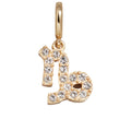 Pavé Zodiac Symbol Cluster Charm - Capricorn