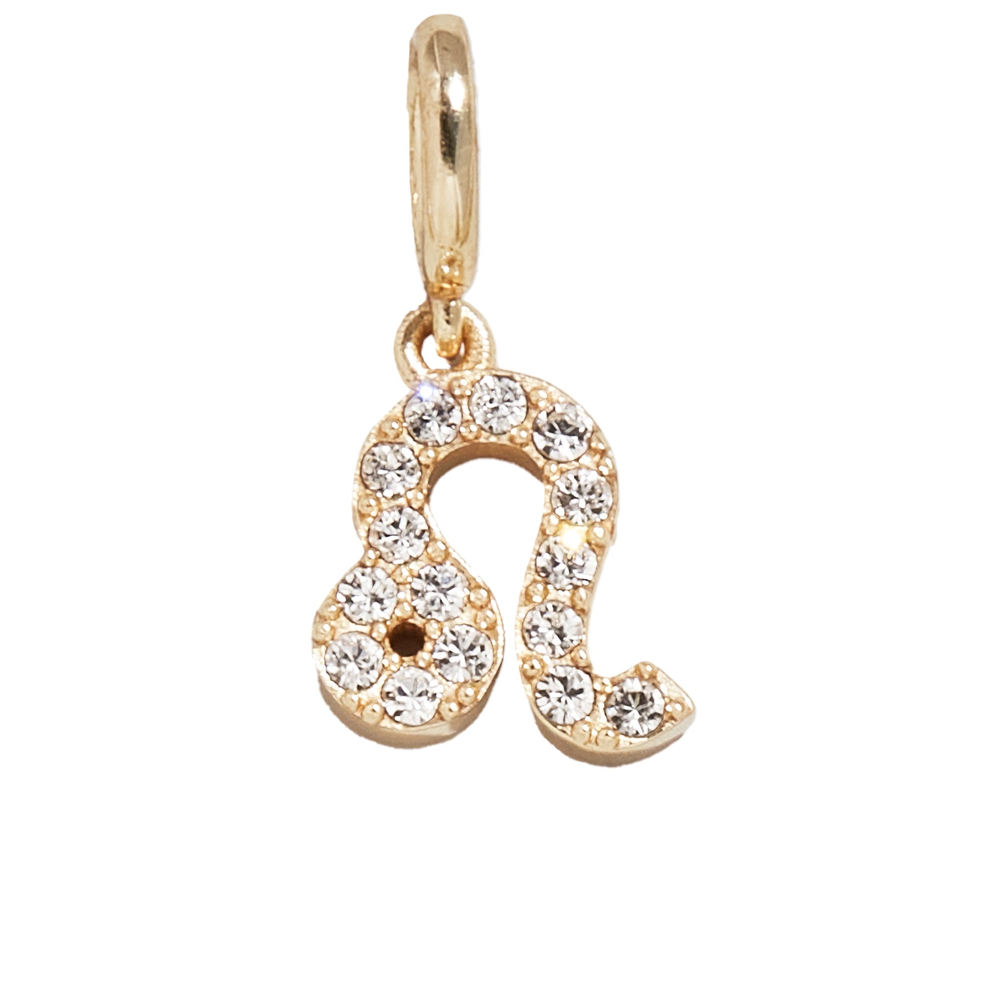 Pavé Zodiac Symbol Cluster Charm - Leo