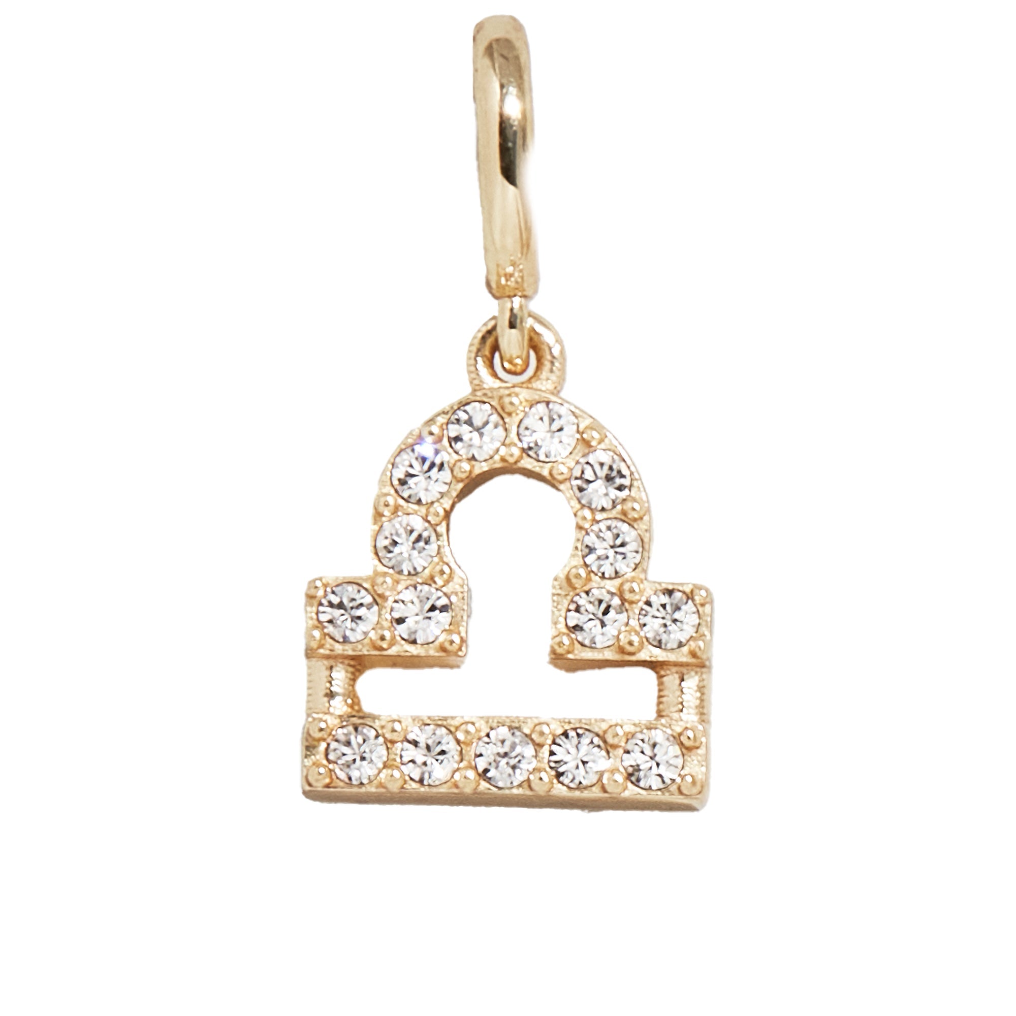 Pavé Zodiac Symbol Cluster Charm - Libra