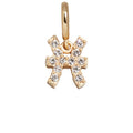 Pavé Zodiac Symbol Cluster Charm - Pisces