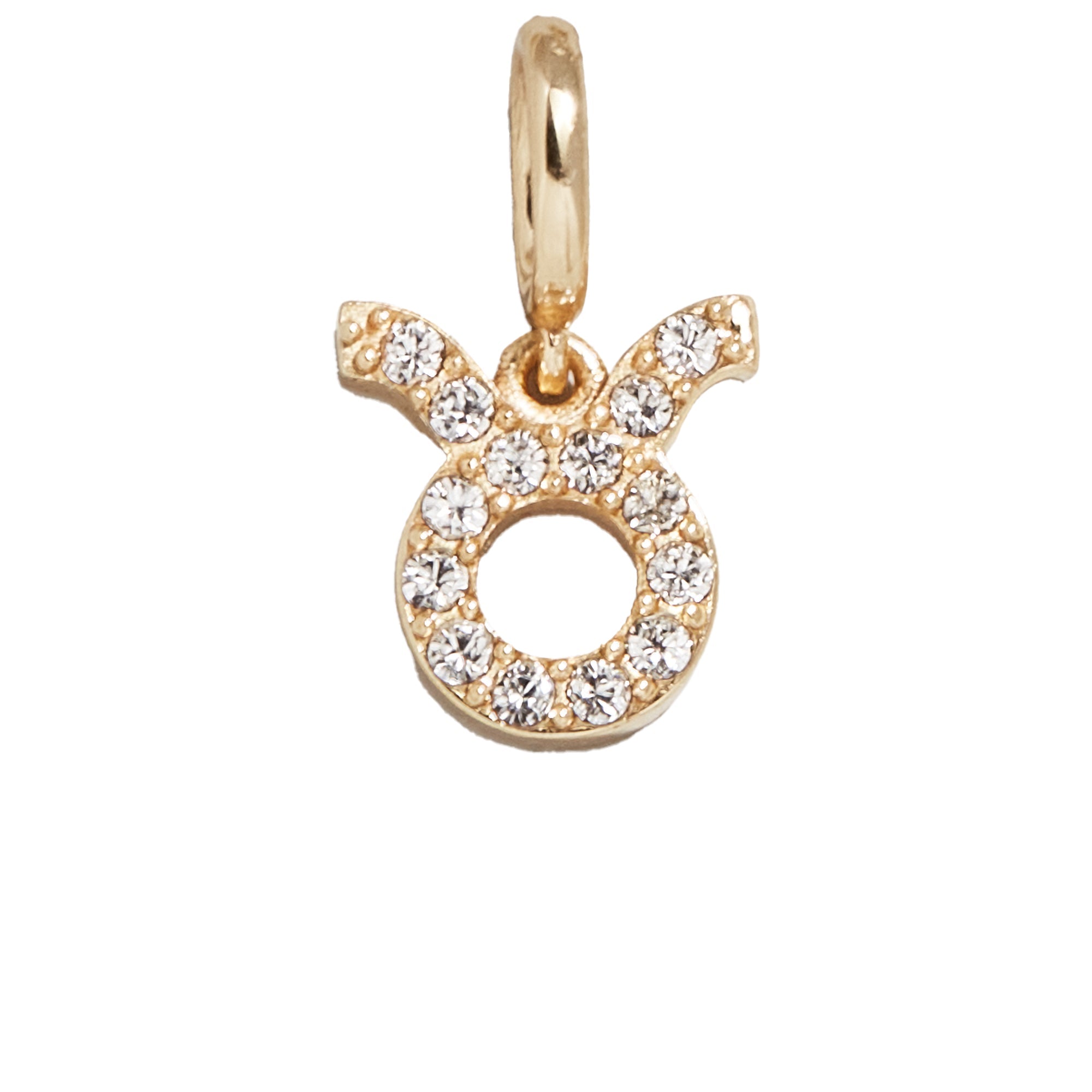 Pavé Zodiac Symbol Cluster Charm - Taurus