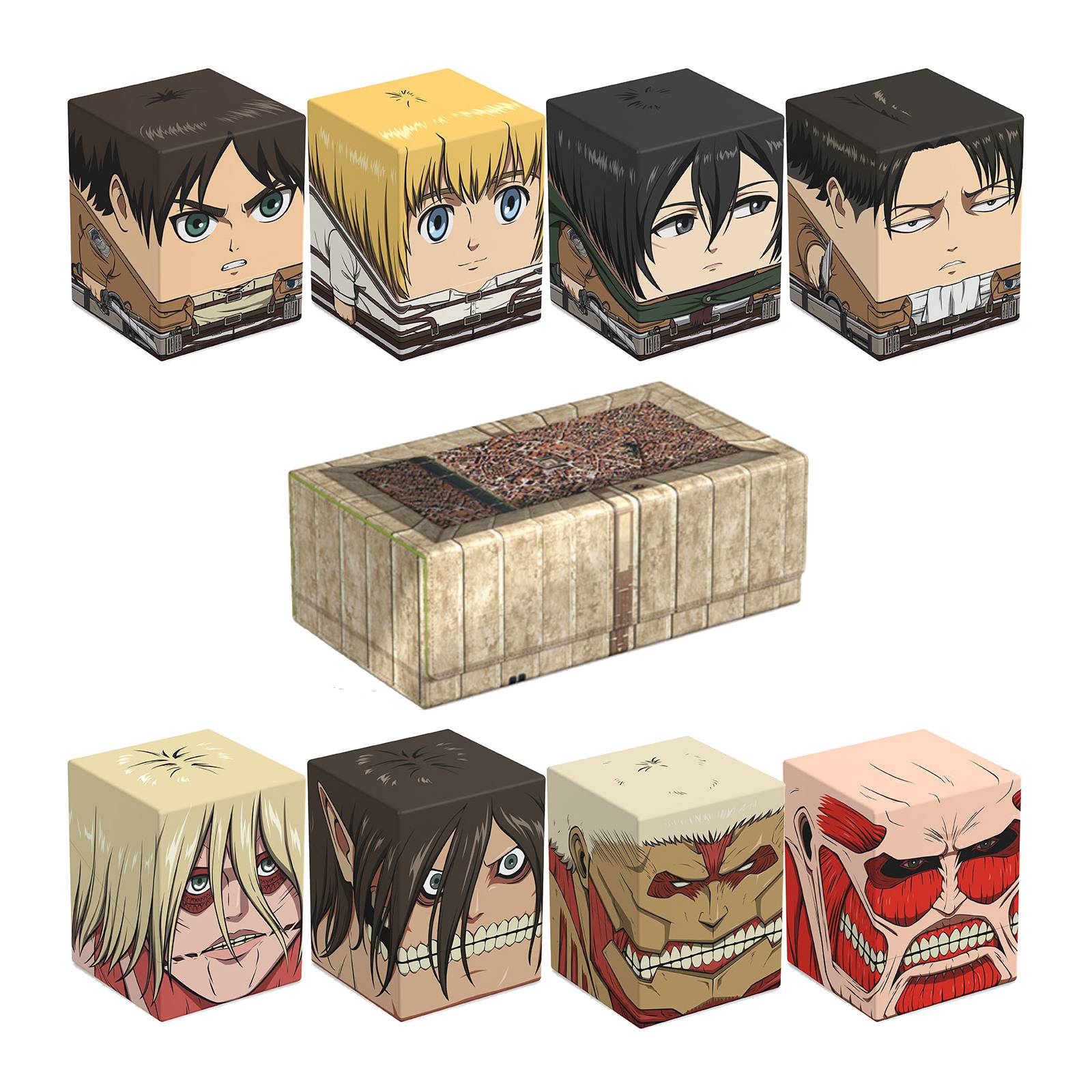 Attack on Titan Collector Case Squaroes Bundle
