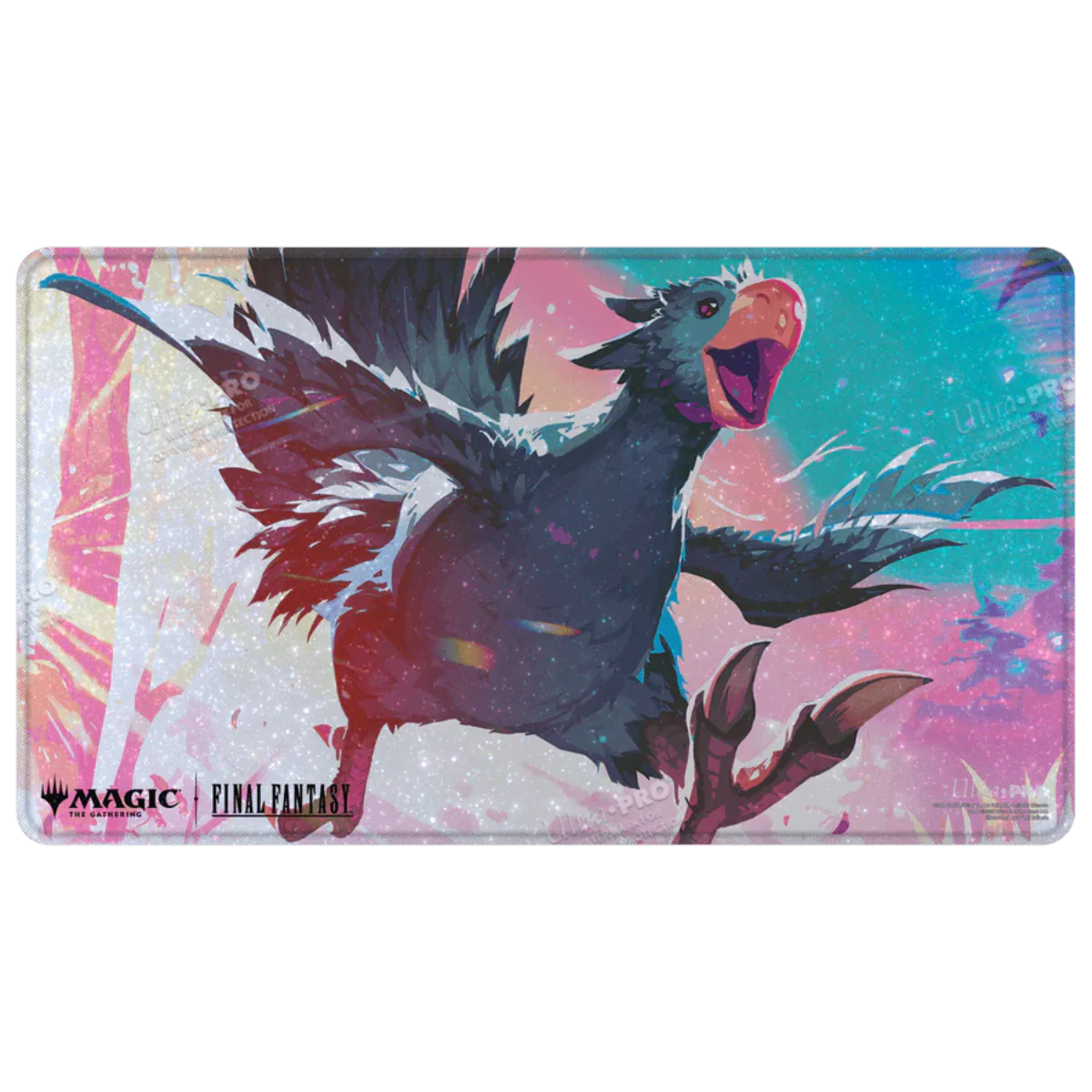 Final Fantasy Traveling Chocobo Black-Stiched Holofoil Playmat