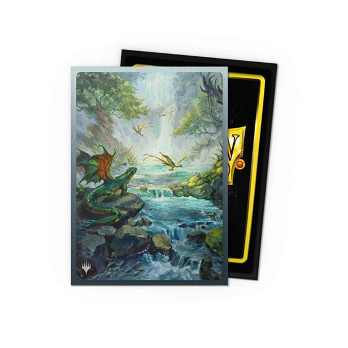 Dragon Shield Game Sleeves 100ct - Matte Dual Misty Rainforest MTG Art