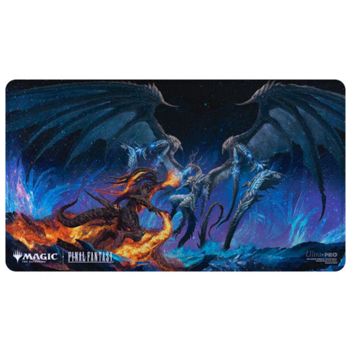Final Fantasy Bahamut and Ifrit Gift Bundle Art Playmat
