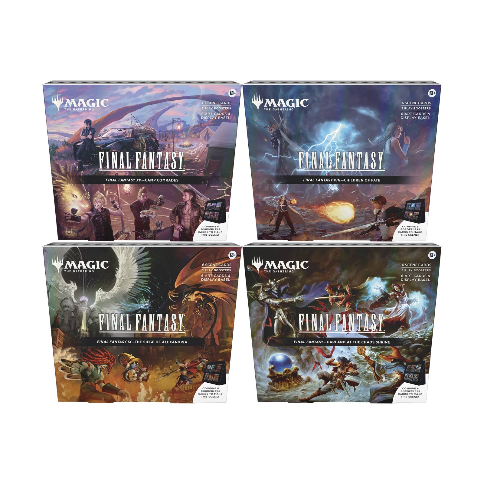 Final Fantasy Holiday Scene Box Display (Set of 4)