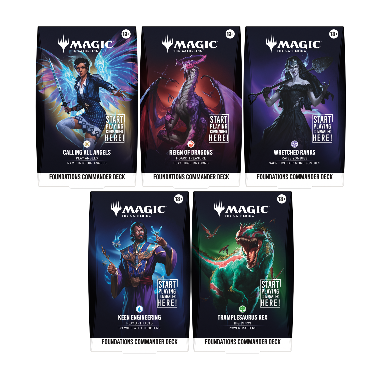 Foundations Commander Deck Set of 5 - Preorder
